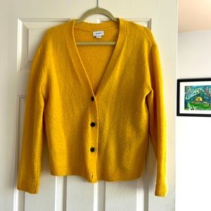 Old navy yellow button cardigan